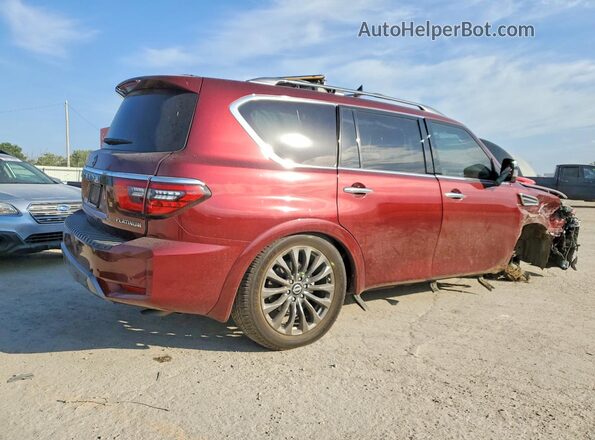 JN8AY2CDXP9690518 2023 NISSAN ARMADA Burgundy Հետևի աջ