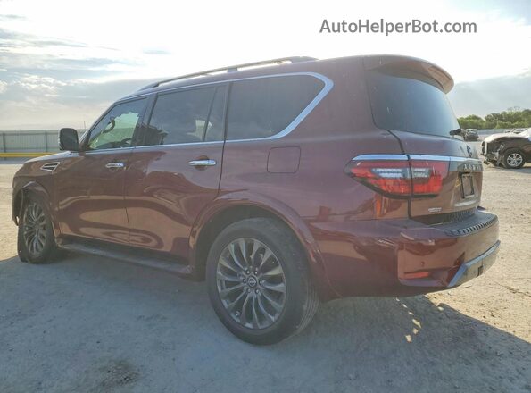 JN8AY2CDXP9690518 2023 NISSAN ARMADA Burgundy Հետևի ձախ