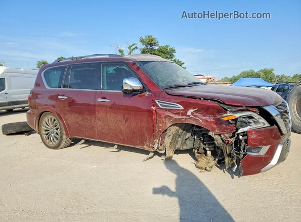 JN8AY2CDXP9690518 2023 NISSAN ARMADA Burgundy Առջևի աջ
