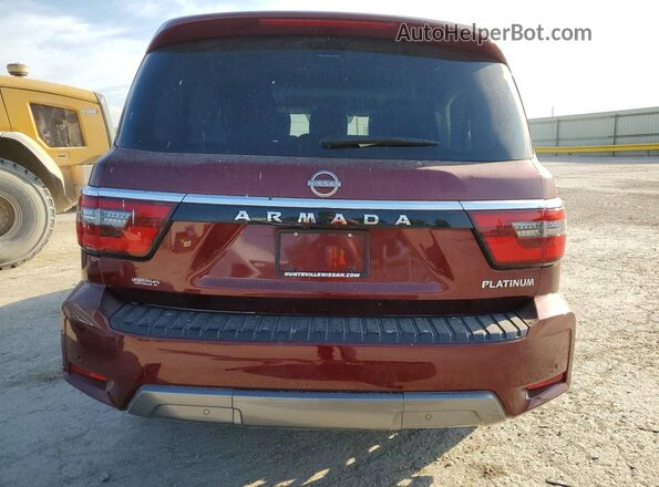 JN8AY2CDXP9690518 2023 NISSAN ARMADA Burgundy Հետևի տեսք