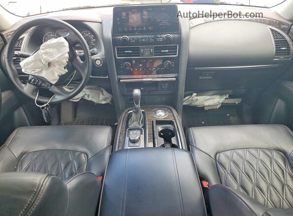 JN8AY2DA1N9390366 2022 NISSAN ARMADA White Առջևի վահանակի տեսք