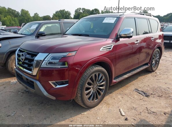 JN8AY2DA5P9400433 2023 NISSAN ARMADA Burgundy Front left