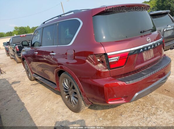 JN8AY2DA5P9400433 2023 NISSAN ARMADA Burgundy Rear left
