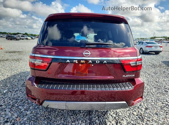 JN8AY2DAXP9401125 2023 NISSAN ARMADA Red Widok z tyłu