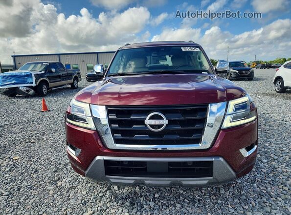 JN8AY2DAXP9401125 2023 NISSAN ARMADA Red Widok z przodu