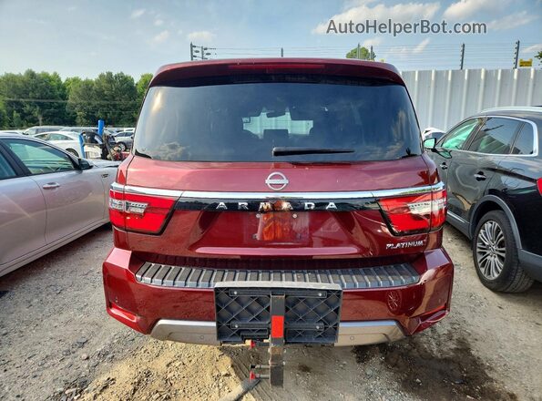 JN8AY2DB4R9850652 2024 NISSAN ARMADA Burgundy Հետևի տեսք