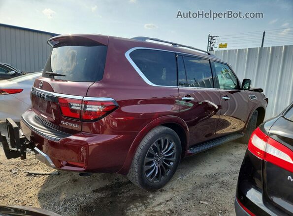 JN8AY2DB4R9850652 2024 NISSAN ARMADA Burgundy Հետևի աջ