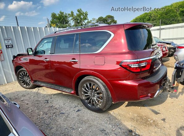 JN8AY2DB4R9850652 2024 NISSAN ARMADA Burgundy Հետևի ձախ