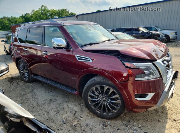 JN8AY2DB4R9850652 2024 NISSAN ARMADA Burgundy Առջևի աջ