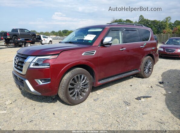 JN8AY2DB9R9851330 2024 NISSAN ARMADA Burgundy Front left
