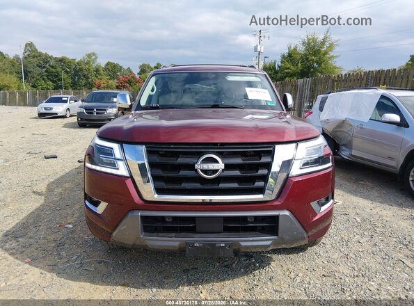 JN8AY2DB9R9851330 2024 NISSAN ARMADA Burgundy Rear interior view