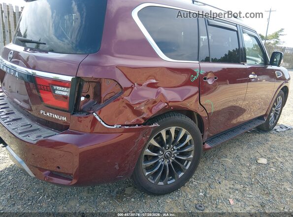 JN8AY2DB9R9851330 2024 NISSAN ARMADA Burgundy Front view