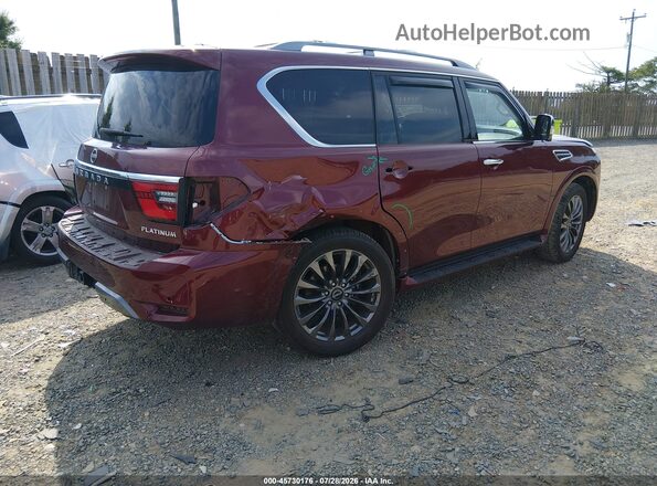 JN8AY2DB9R9851330 2024 NISSAN ARMADA Burgundy Rear right