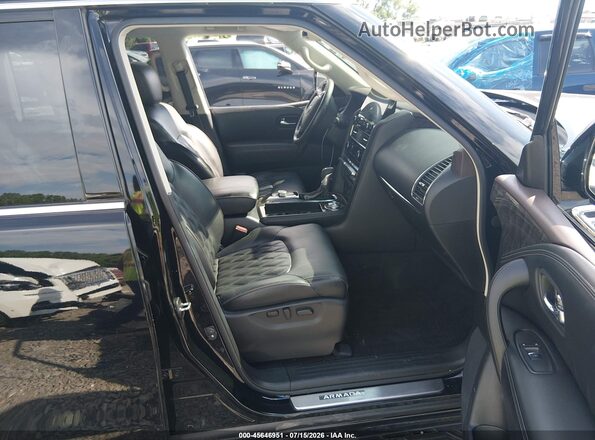 JN8AY2DBXM9795522 2021 NISSAN ARMADA Black Front interior view