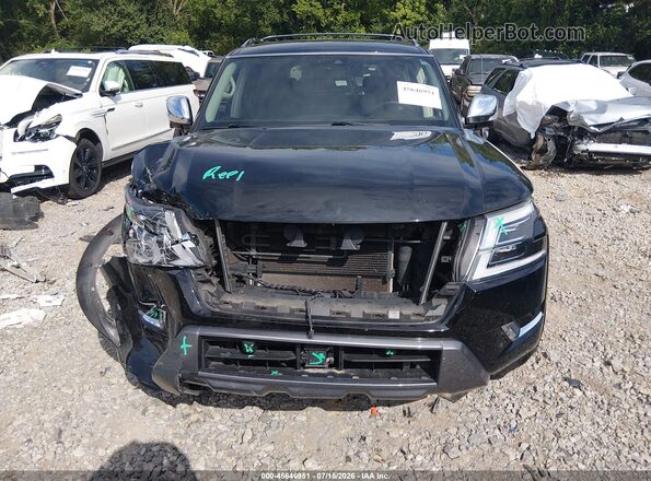 JN8AY2DBXM9795522 2021 NISSAN ARMADA Black Rear interior view