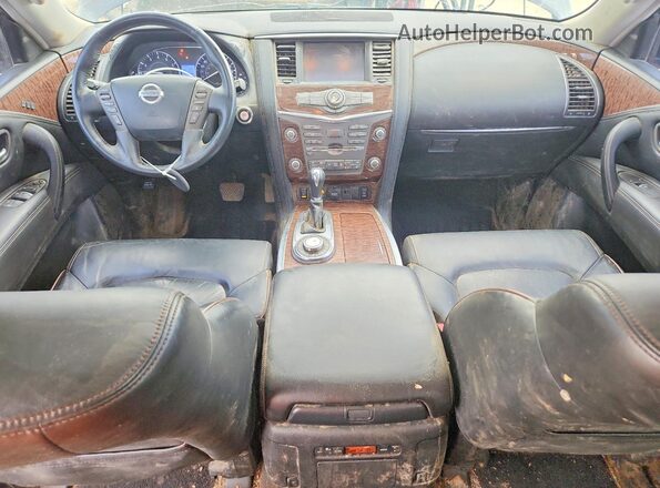 JN8AY2NC2J9554248 2018 NISSAN ARMADA Blue Dashboard view