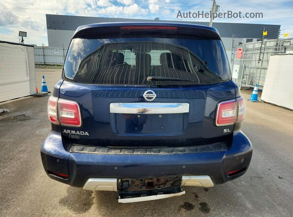 JN8AY2NC2J9554248 2018 NISSAN ARMADA Blue Rear view
