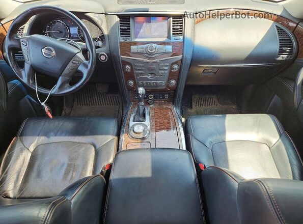 JN8AY2NC6H9503541 2017 NISSAN ARMADA White Вид панелі приладів