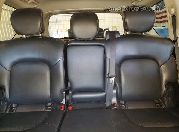JN8AY2NC6KX509567 2019 NISSAN ARMADA Black უკანა სავარძლების ხედი