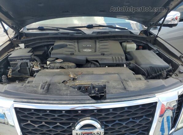 JN8AY2NC7H9504486 2017 NISSAN ARMADA Gray Вид задньої частини салону