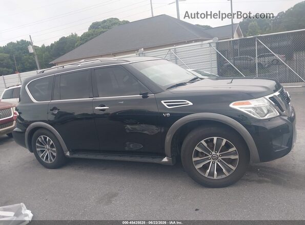 JN8AY2NC7JX500052 2018 NISSAN ARMADA Black Rear interior view