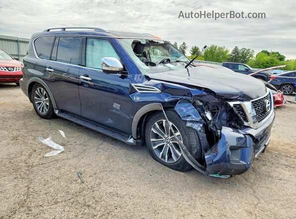 JN8AY2NC7KX511389 2019 NISSAN ARMADA Blue Przód prawy