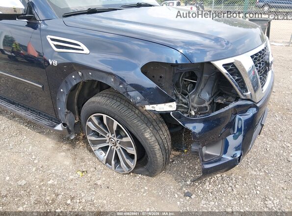 JN8AY2NC8K9581746 2019 NISSAN ARMADA Синий Вид спереди