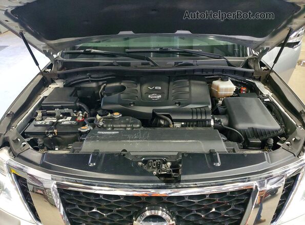 JN8AY2NC9J9556885 2018 NISSAN ARMADA Серебряный Вид подкапотного пространства