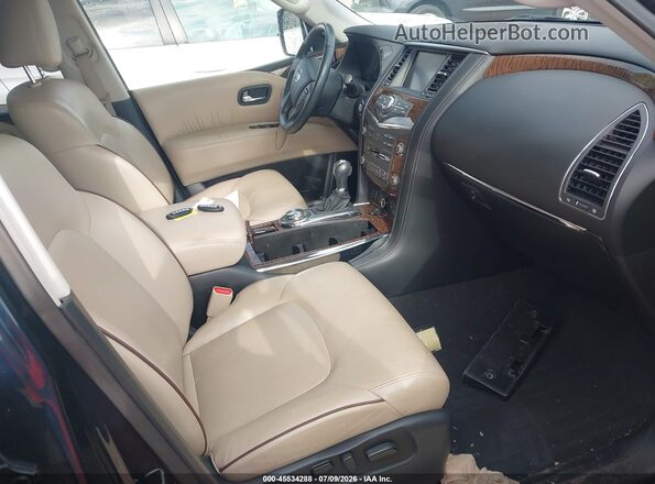 JN8AY2NC9JX500604 2018 NISSAN ARMADA Blue Widok wnętrza z przodu