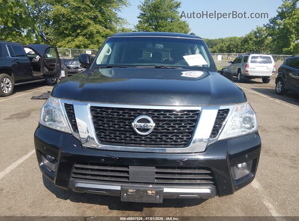 JN8AY2NC9K9583313 2019 NISSAN ARMADA Black Вид щитка приладів