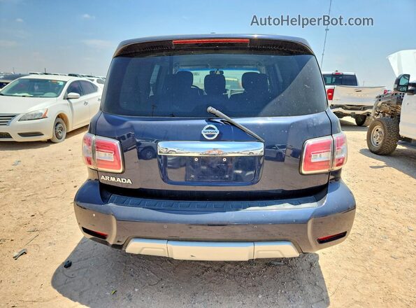 JN8AY2NCXH9506720 2017 NISSAN ARMADA Blue Widok z tyłu