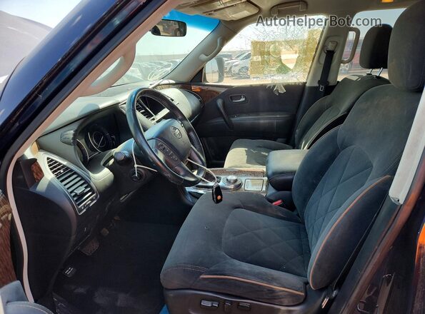 JN8AY2NCXH9506720 2017 NISSAN ARMADA Blue Widok wnętrza z przodu