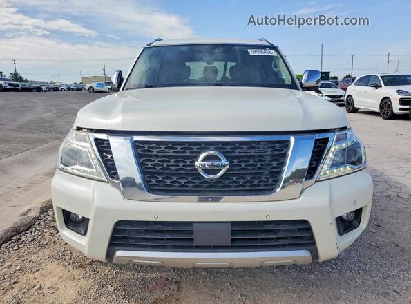 JN8AY2ND0J9054369 2018 NISSAN ARMADA White Vista frontal