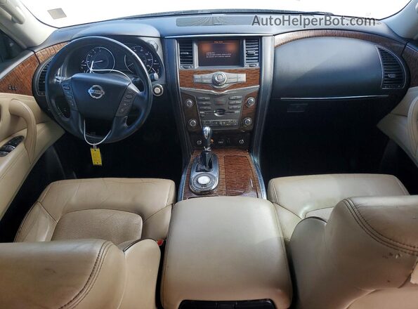 JN8AY2ND0J9054369 2018 NISSAN ARMADA White Vista del salpicadero