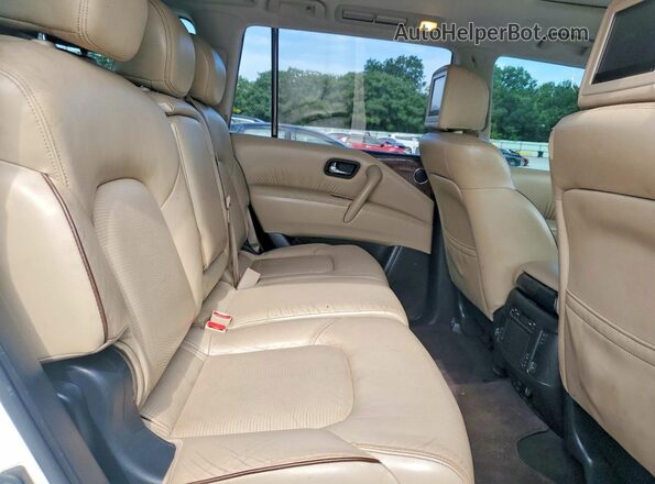 JN8AY2ND0J9054369 2018 NISSAN ARMADA White Vista interior trasera
