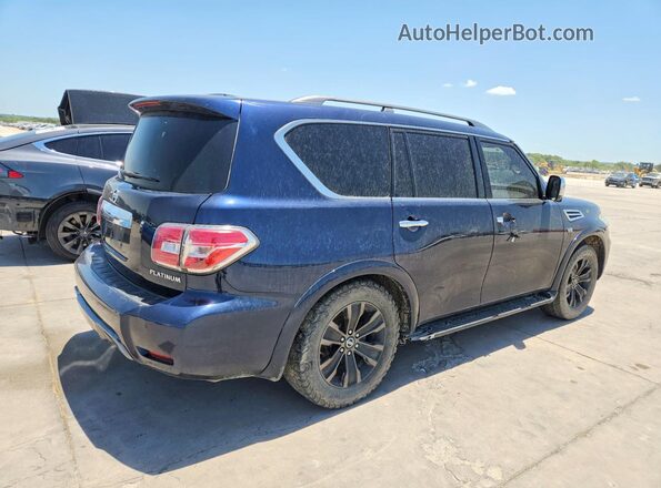 JN8AY2ND0K9087602 2019 NISSAN ARMADA Blue Trasero derecho