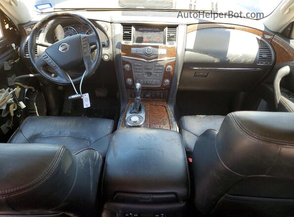 JN8AY2ND0KX010384 2019 NISSAN ARMADA Blue Widok deski rozdzielczej
