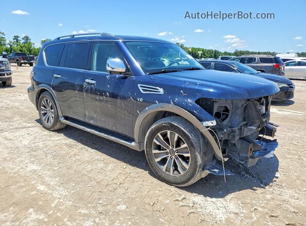 JN8AY2ND0KX010384 2019 NISSAN ARMADA Blue Przód prawy