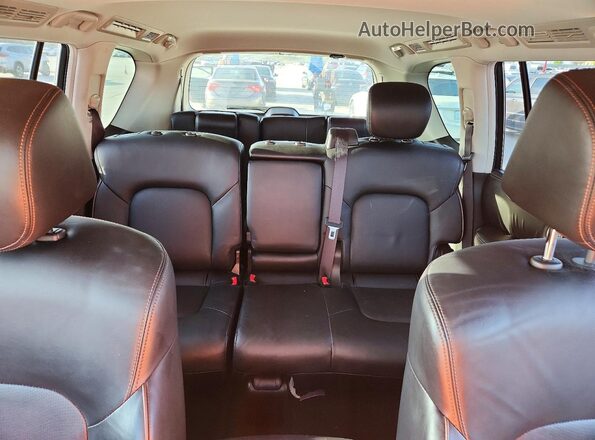 JN8AY2ND1H9003683 2017 NISSAN ARMADA White Vista de los asientos traseros