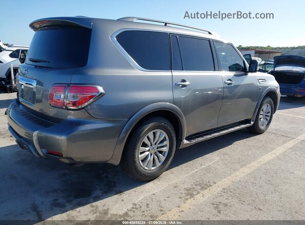JN8AY2ND2K9085396 2019 NISSAN ARMADA Серый Задняя правая четверть