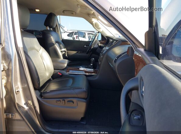 JN8AY2ND2K9085396 2019 NISSAN ARMADA Серый Вид салона спереди