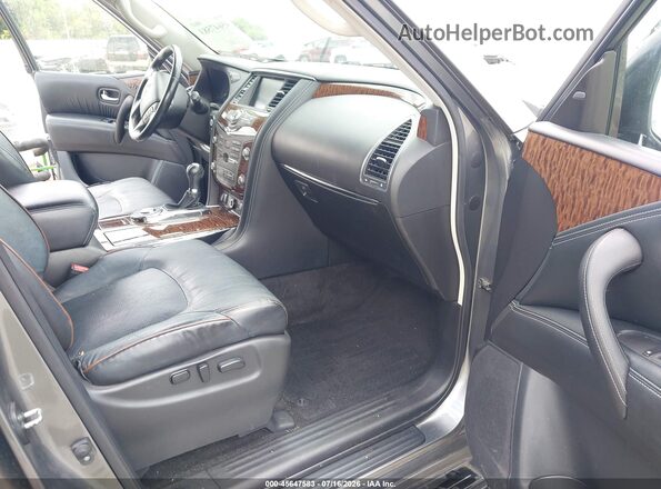 JN8AY2ND2L9109066 2020 NISSAN ARMADA Gray Вид салону спереду