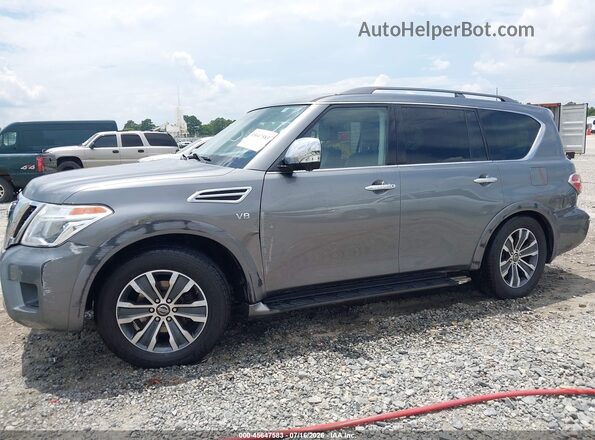 JN8AY2ND2L9109066 2020 NISSAN ARMADA Gray Вид спереду