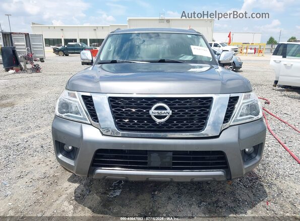 JN8AY2ND2L9109066 2020 NISSAN ARMADA Gray Вид панелі приладів