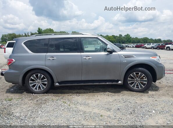 JN8AY2ND2L9109066 2020 NISSAN ARMADA Gray Вид щитка приладів