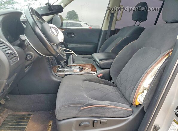 JN8AY2ND3K9087108 2019 NISSAN ARMADA White Vista interior delantera