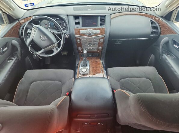 JN8AY2ND3L9105544 2020 NISSAN ARMADA Gray Widok deski rozdzielczej