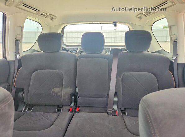 JN8AY2ND3L9105544 2020 NISSAN ARMADA Gray Widok tylnych siedzeń