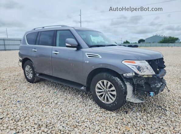 JN8AY2ND3L9105544 2020 NISSAN ARMADA Gray Przód prawy