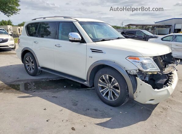 JN8AY2ND5H9007607 2017 NISSAN ARMADA Белый Передняя правая четверть